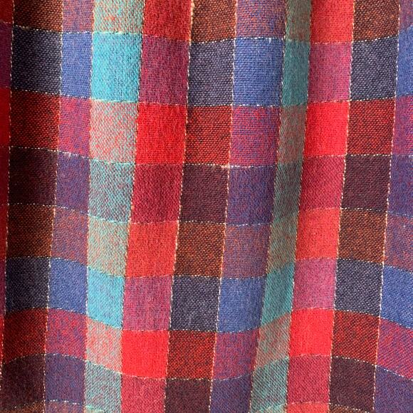 Vintage Item-Eyes Plaid Midi Skirt - Picture 12 of 14